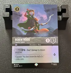 Robin Hood - Capable Fighter 220/204 Epic FOIL Rarity Disney Lorcana Fabled - Image 1