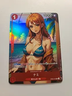 Nami Pirate One Piece Swimsuit Sexy ACG Goddess Story Waifu Card Girl Holo Anime - Image 1