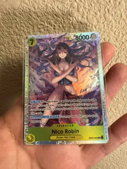 Bandai One Piece Nico Robin EB03-055 SR Heroines Edition Card - Image 1