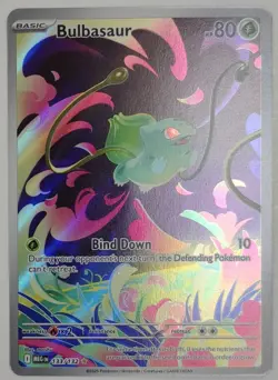 Bulbasaur 133/132 Me01: Mega Evolution Holo - Pokemon TCG (+Bonus Card) - Image 2