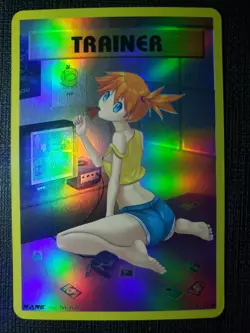 Anime Waifu Sexy Doujin ACG Custom Trainer Art card - Image 1