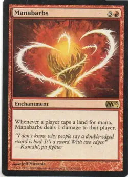 MTG: Magic 2010: Manabarbs: Lightly Played Condition - Image 1