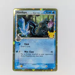 Mimikyu Delta Species SWSH136 Black Star Promo Pokemon Card NM - Image 1