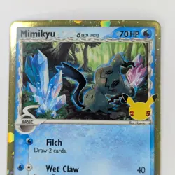 Mimikyu Delta Species SWSH136 Black Star Promo Pokemon Card NM - Image 2