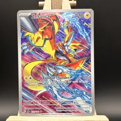Pokemon TCG Zeraora Holo Card Illustration Rare, Stellar Crown 151/142 MINT - Image 2