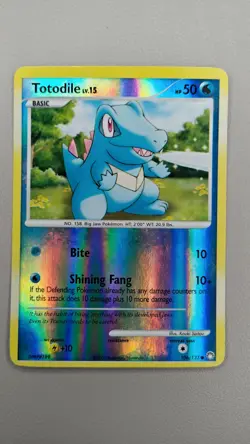 Totodile 106/123 Mysterious Treasures Reverse Holo MP Pokemon TCG - Image 1