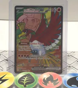 Pokemon TCG Ethan's Ho-Oh EX 209/182 Ultra Rare Destined Rivals 2025 NM - Image 1