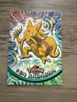 Pokemon Topps TV Animation Edition #64 Kadabra! Black Logo! - Image 1