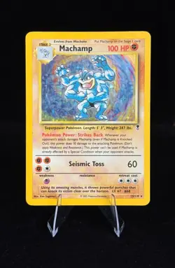 Machamp 15/110 Holo Rare – Legendary Collection – WotC 2002 Pokemon – MP - Image 1