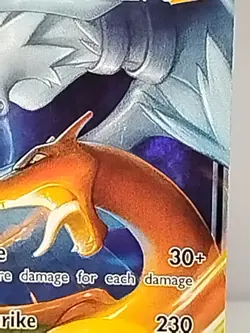 Pokemon TCG (Heavy Play) (DAMAGED) Reshiram And Charizard GX 20 / 214 SM Holo - Image 2