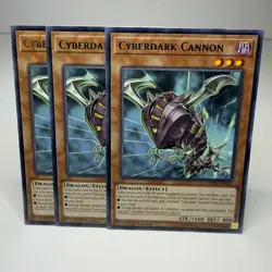 3x Yugioh Cyberdark Cannon LEDU-EN022 Rare - LP-NM 💎 - Image 1