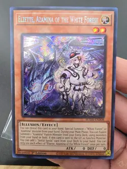 Yu-Gi-Oh! Elzette, Azamina Of The White Forest SUDA-EN008 Secret Rare 1st Ed NM - Image 1
