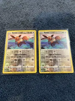 (2) Eevee 052/072 REVERSE HOLO Pokemon Card - Pokemon TCG Shining Fates - MINT ✅ - Image 1