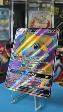 Pokemon TCG Jirachi GX Unified Minds Holo Promo Card 79a/236 NM - Image 1