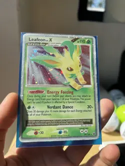 2008 Leafeon LV X. Majestic Dawn Pokemon Card 99/100 Excellent Condition - Image 1