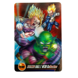S3247 Vegeta Gohan Piccolo Dragon Ball 3D Collection Morinaga Clear Card 418 F10 - Image 1