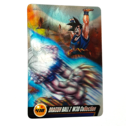 S3247 Vegeta Gohan Piccolo Dragon Ball 3D Collection Morinaga Clear Card 418 F10 - Image 2