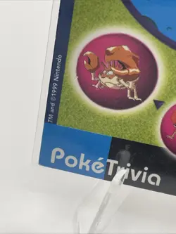 Pokemon - 1999 Burger King PokeTrivia Promo Card - KRABBY #98 - Image 5