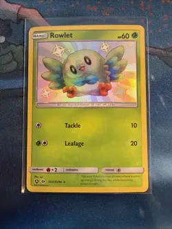 Rowlet SHINY SV2/SV94 Hidden Fates NM Holo Foil Rare Pokemon Card - Image 1