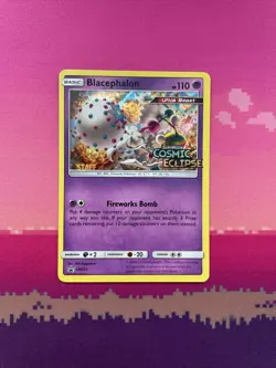 Pokemon Card Blacephalon SM221 STAFF Black Star Promo Prerelease NM - Image 1