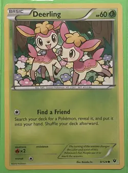 Deerling 8/124 - Fates Collide - Common - Pokemon Card TCG - LP - Image 1