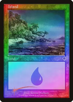 Island (337) FOIL Invasion PLD Basic Land MAGIC THE GATHERING CARD ABUGames - Image 1