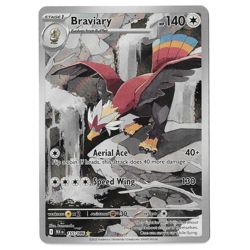 Braviary 155/086 IR SV: Black Bolt Full Art Holo Pokemon Card - NM - Image 1