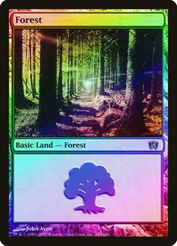Forest (347) FOIL 8th Edition PLD Basic Land MAGIC GATHERING CARD ABUGames - Image 1