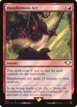 MTG | Blasphemous Act (Surge Foil) | Warhammer 40,000 40K | Magic the Gathering - Image 1