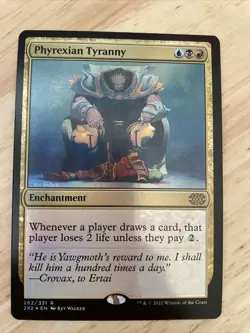 Phyrexian Tyranny R MTG Double Masters 2022 M/NM FOIL 2X2 - Image 1