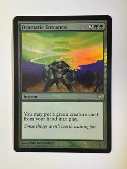 Dramatic Entrance Shadowmoor Foil, LP, Mtg, Magic The Gathering Rare - Image 1