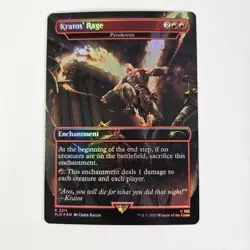 Kratos' Rage Foil Pyrohemia Secret Lair God Of War: Greek MTG - Image 1
