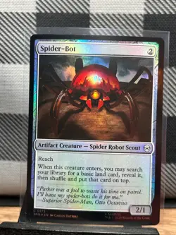 MTG TCG: Spider-Bot 173, Marvel's Spider-Man _ FOIL - Image 1