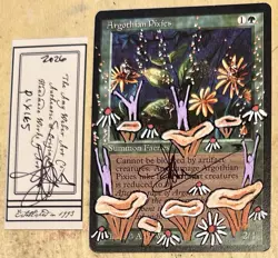 MTG Argothian Pixies Alter Altered Sketch Art Amy WEBER Magic - Image 1