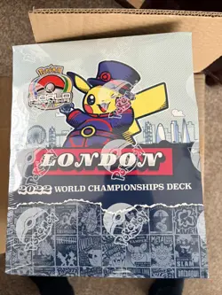 POKEMON WORLD CHAMPIONSHIPS LONDON 2022 DECK DISPLAY | NEW SEALED CASE 8 DECKS - Image 1