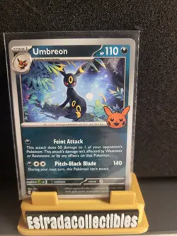 Umbreon Trick or Trade Promo Obsidian Flames Pokemon TCG 130/197 Scarlet Violet - Image 1