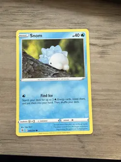 Pokemon TCG Snom Fusion Strike 084/264 Regular Common Near Mint Yuka Morii - Image 1