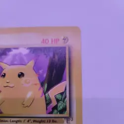 E3 Pikachu 1999 Pokemon Base Set Yellow Cheeks 58/102 Wizards - Image 3