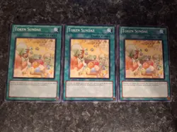 3X Token Sundae STOR-EN057 - Yugioh Yu Gi Oh! 3 Playset Mixed - Image 1