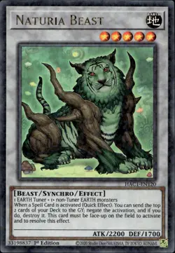 Naturia Beast Duel Terminal 1st Ultra Rare HAC1-EN120 Yu-Gi-Oh! - Image 1