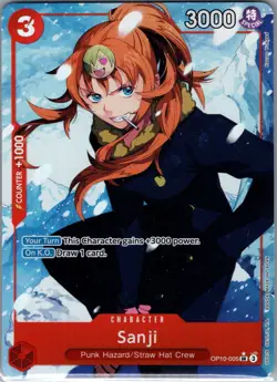 Sanji (Alt Art Parallel) OP10-005 Royal Blood - One Piece Card Game - NM - Image 1