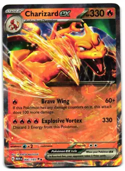 Charizard ex 006/165 - 151 Double Rare Pokemon TCG - M/LP Card - Image 1