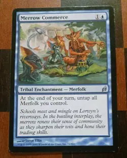 Mtg Merrow Commerce LP Lorwyn Merfolk Tribal Enchantment Magic Card - Image 1