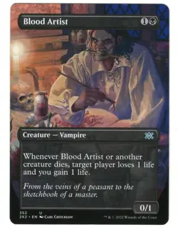 MTG Blood Artist Borderless Double Masters 2022 Magic The Gathering TCG - Image 1