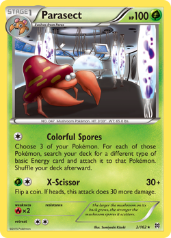 Parasect 2/162 Rare | BREAKthrough | Pokemon Card - Image 1