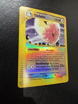 Pokemon TCG Clefable Reverse Holo Rare Card 7/165 Expedition Set LP/NM - Image 5