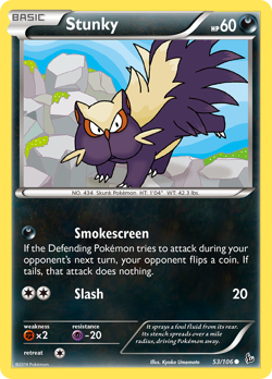 Stunky 53/106 Common | Flashfire | Pokemon Card - Image 1