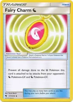 4x NM-Mint Fairy Charm [Dragon] - 177/214 - Uncommon Pokemon Lost Thunder - Image 1