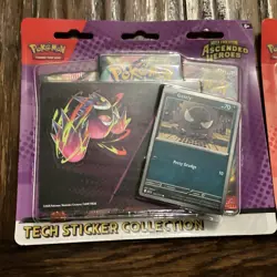 (2) Pokemon Mega Evolutions Ascended Heroes Tech. Sticker Collection New Sealed - Image 2