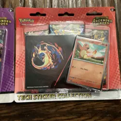 (2) Pokemon Mega Evolutions Ascended Heroes Tech. Sticker Collection New Sealed - Image 3